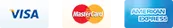 Visa, Mater Card, American Express accepted